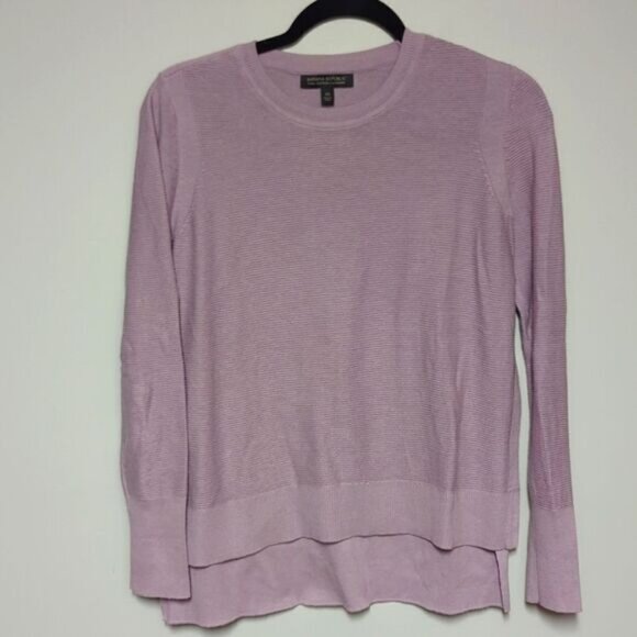 Banana Republic Purple Pima Cashmere Sweater - Picture 1 of 5